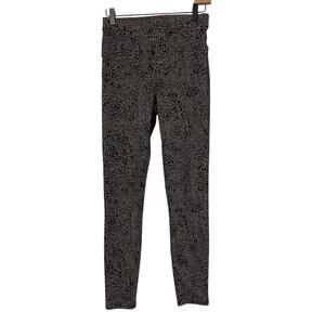 Spanx Womens Brown Black Desert Dot Jean-ish Jeggings Ankle Size Small 20018R